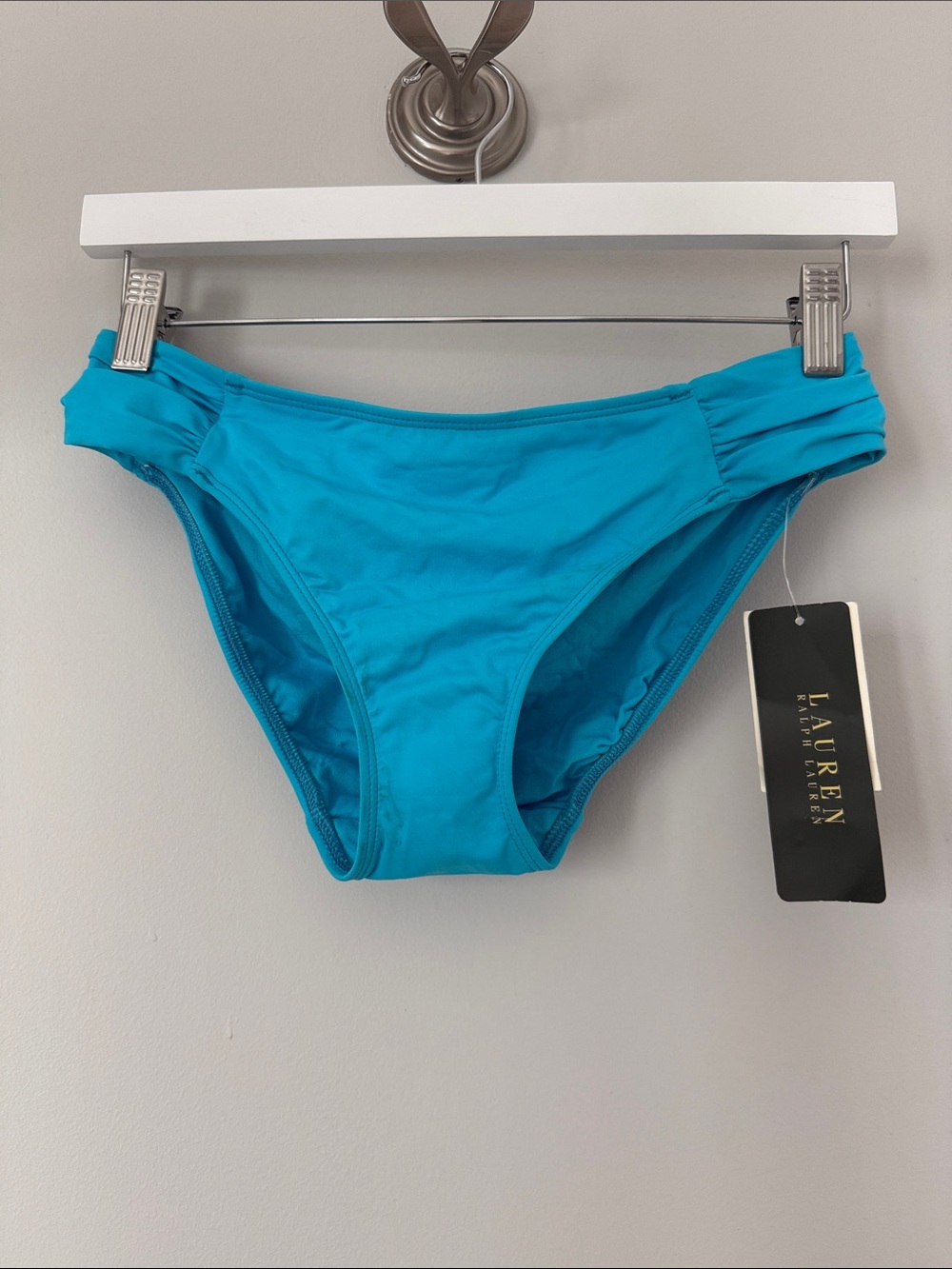 Lauren Ralph Lauren Bright Turquoise Bikini Bottoms MINOR MARKINGS